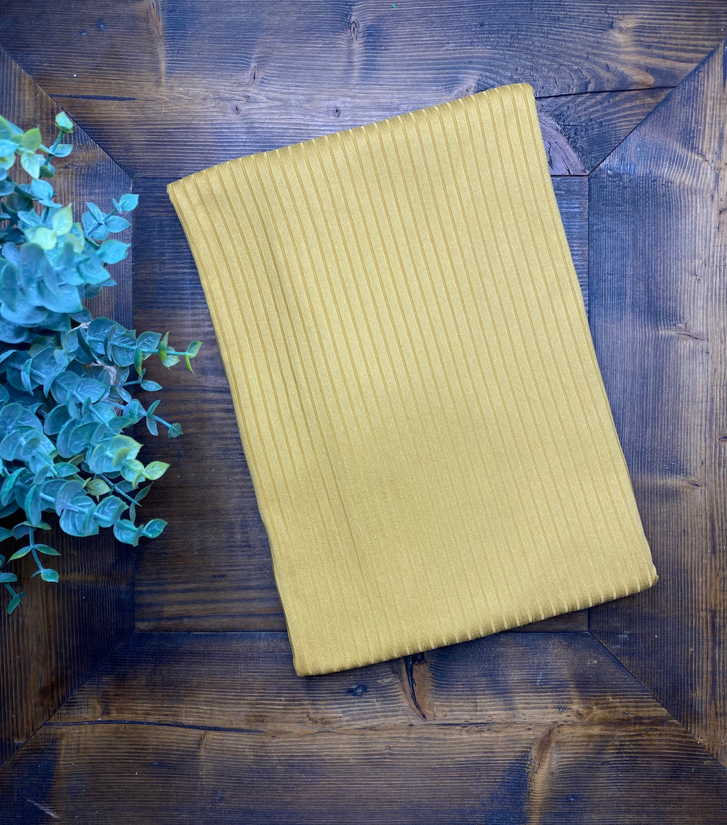Rib 8x3 Fabric- Sunflower Yellow